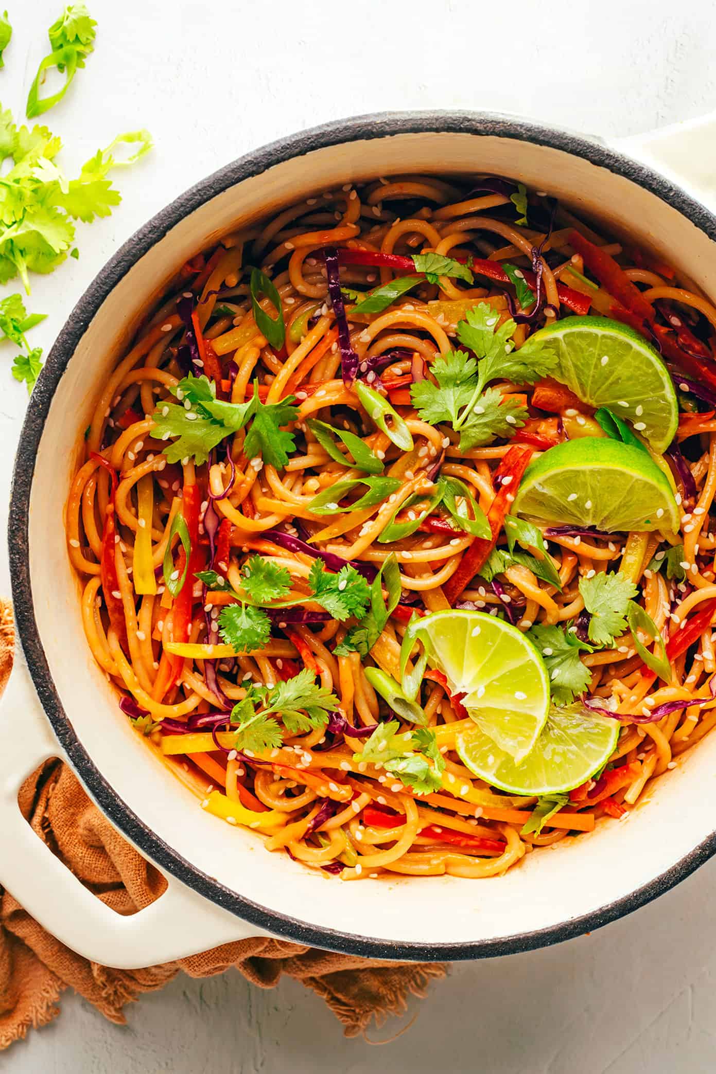 Thai-Inspired Rainbow Peanut Noodles: Quick Dinner & Protein Boost